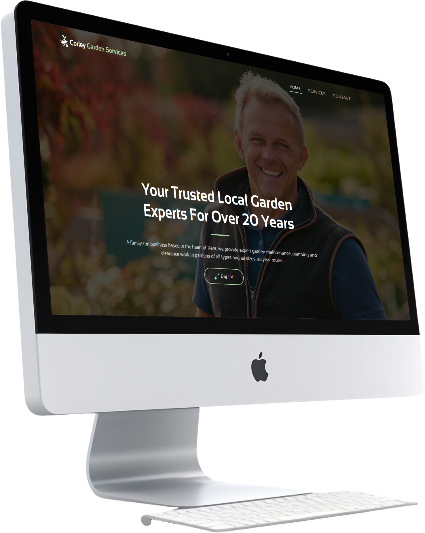 Responsive website on an iMac